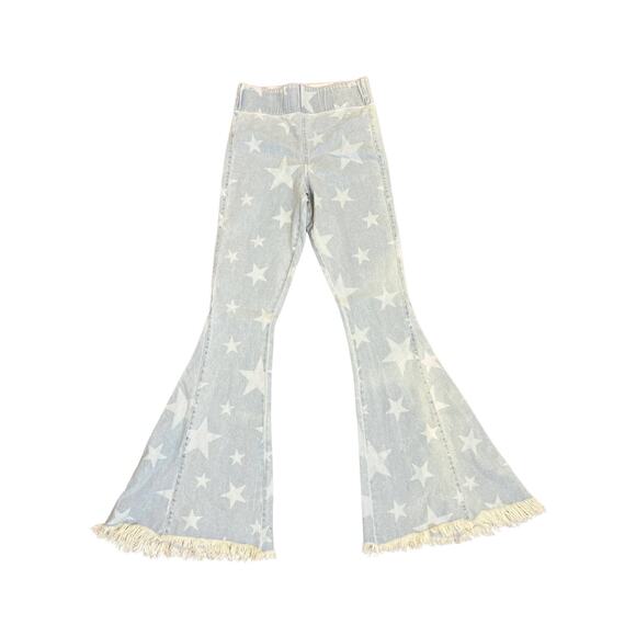 Show Me Your Mumu Berkeley Bells Jeans in Youre a Star Size XS Pull On Stretch - Picture 1 of 3